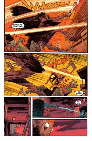 Image: Image Comics; Rumble Vol. 1 art by James Harren and Dave Stewart